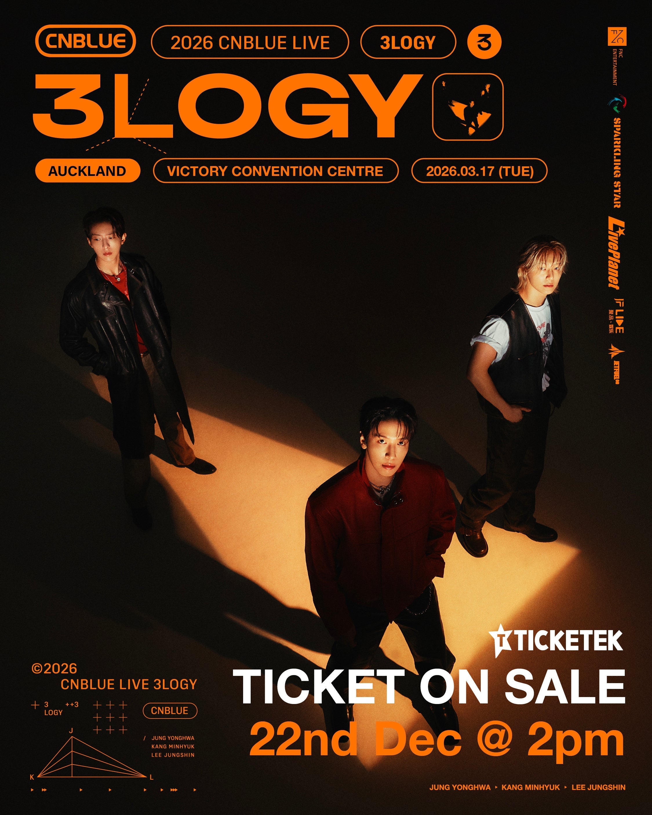 2026 CNBLUE “3LOGY” Tour New Zealand